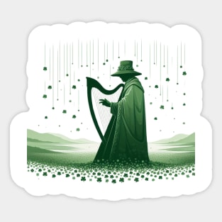 Harpiste de Saint Patrick Sticker